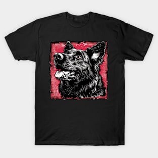 Retro Art Belgian Shepherd Dog Lover T-Shirt